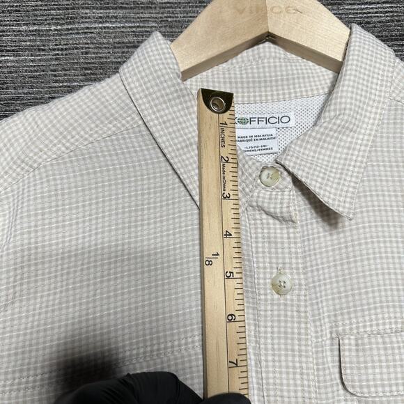 Exoficcio Shirt Women's L Plaid White Long Sleeve Button Up Outdoor Vent - Picture 6 of 16